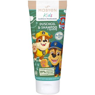 Mabyen Kinder 3‑in‑1 Douchgel, Shampoo & Conditioner Paw Patrol Bessengeur 180 ml