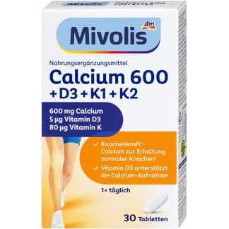 Mivolis Calcium 600 D3 K1 K2 30 Tabletten