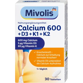 Mivolis Calcium 600 D3 K1 K2 30 Tabletten