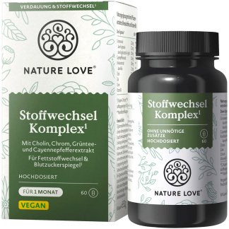 Nature Love Stoffwisseling Complex Metabolisme Vegan 60 Capsules