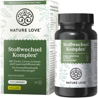 Nature Love Stoffwisseling Complex Metabolisme Vegan 60 Capsules