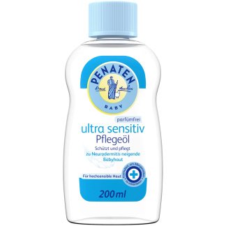 Penaten Babyolie Ultra Sensitiv Zonder Parfum 200ml