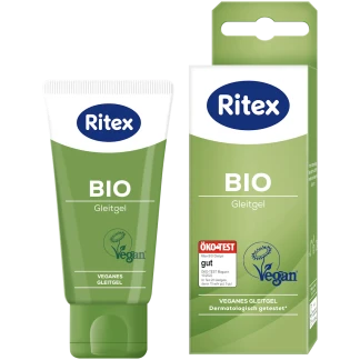 Ritex BIO Glijgel 50 ml Waterbasis Glijmiddel & Massagegel Voor Gevoelige Huid