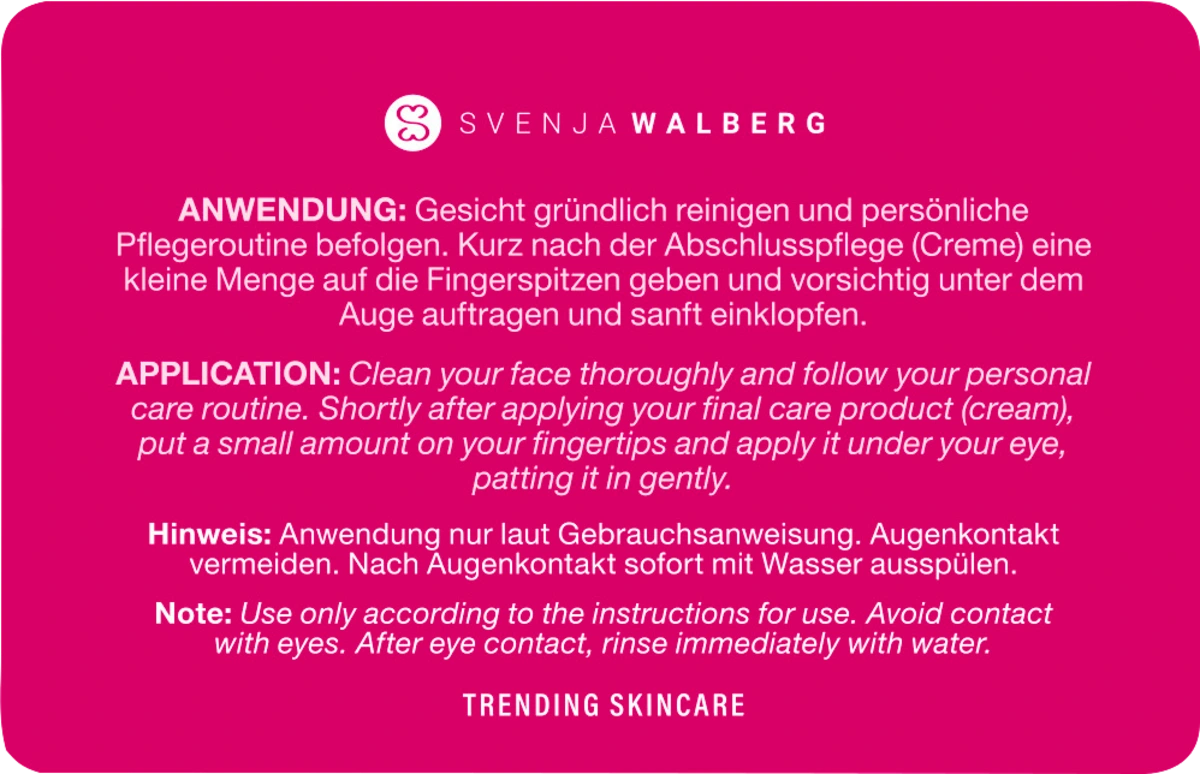 Svenja Walberg Oogcrème Eyebaghack 5x1 ml - Afbeelding 3