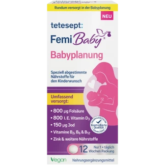 Tetesept Femi Baby Kinderwens Foliumzuur Metafolin 84 Tabletten