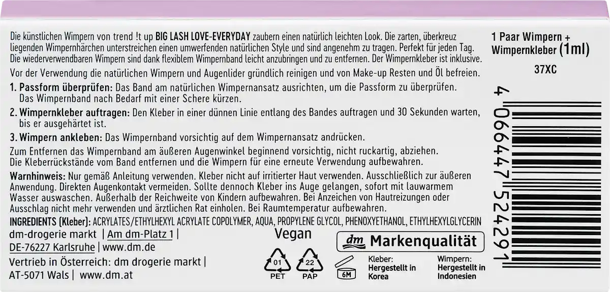 Trend It Up Kunstwimpers Big Lash Love False Everyday 1 Paar - Afbeelding 3