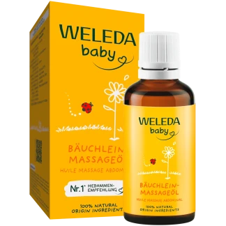 Weleda Baby Buikmassage Olie 50 ml Natuurlijke Babyolie Voor Ontspannen Buikmassage