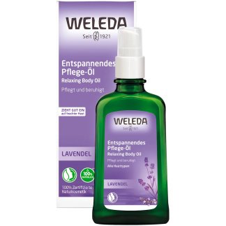 Weleda Lavendel Ontspannende Bodyolie 100 ml Natuurlijke Lichaamsolie Voor Rust & Relaxatie