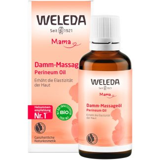 Weleda Mama Damm‑Massageolie 50 ml Perineum Massageolie Voor Bevalling Voorbereiding
