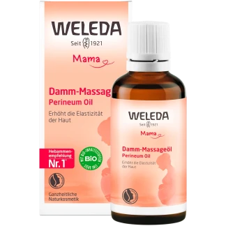 Weleda Mama Damm‑Massageolie 50 ml Perineum Massageolie Voor Bevalling Voorbereiding