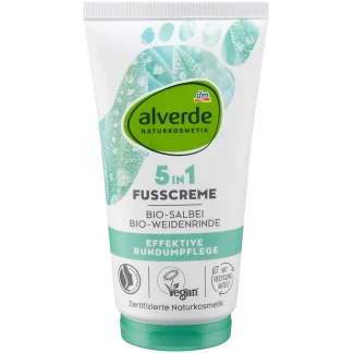 alverde Natuurcosmetica Voetcrème 5-in-1 75 ml