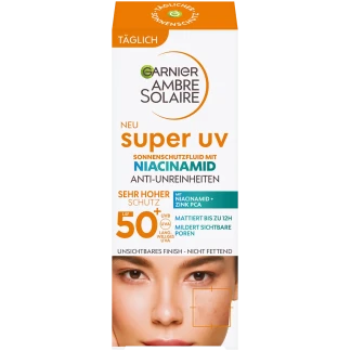 Garnier Ambre Solaire Zonnefluid Gezicht SPF 50 40 ml
