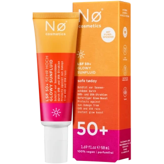 NO COSMETICS Zonnefluid Gezicht Glowy Safe Today SPF 50 50 ml