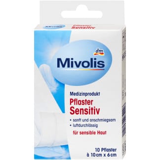 Mivolis Pleister Sensitief 10 cm x 6 cm