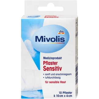 Mivolis Pleister Sensitief 10 cm x 6 cm