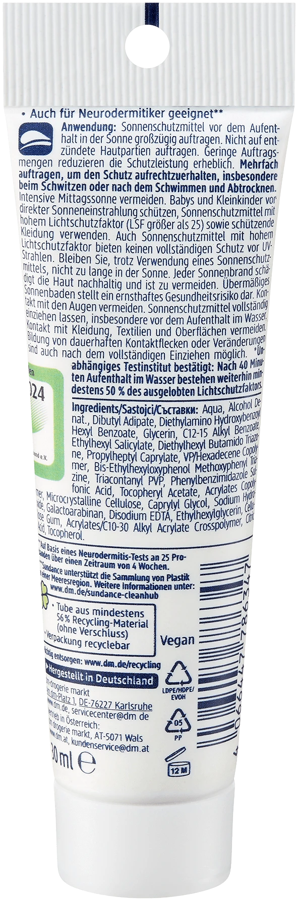 SUNDANCE Zonnebrandgel Med Ultra Sensitive LSF 50 Reisformaat - Afbeelding 2