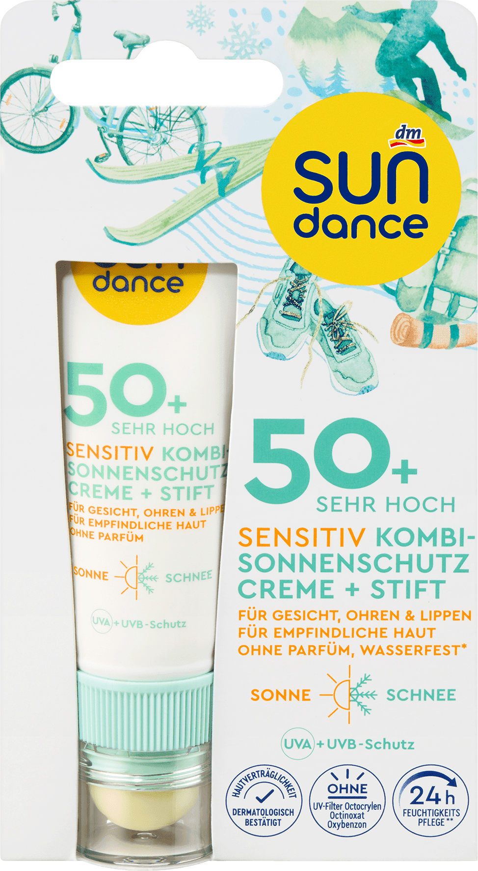 SUNDANCE Zonnebescherming Gezicht Sensitief Crème En Stick SPF 50 - Afbeelding 2