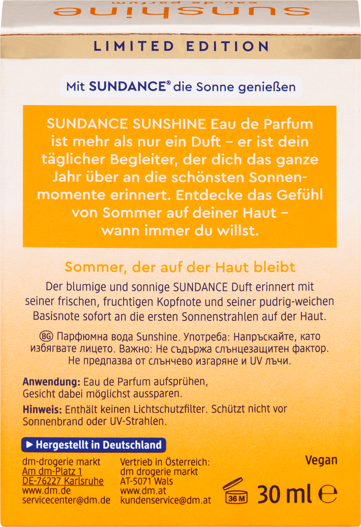 SUNDANCE Sunshine Eau de Parfum - Afbeelding 4