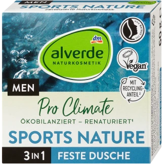 alverde MEN 3-in-1 Vast Douchegel Sports Nature