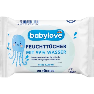 Babylove Billendoekjes Met 99% Water Reismaat