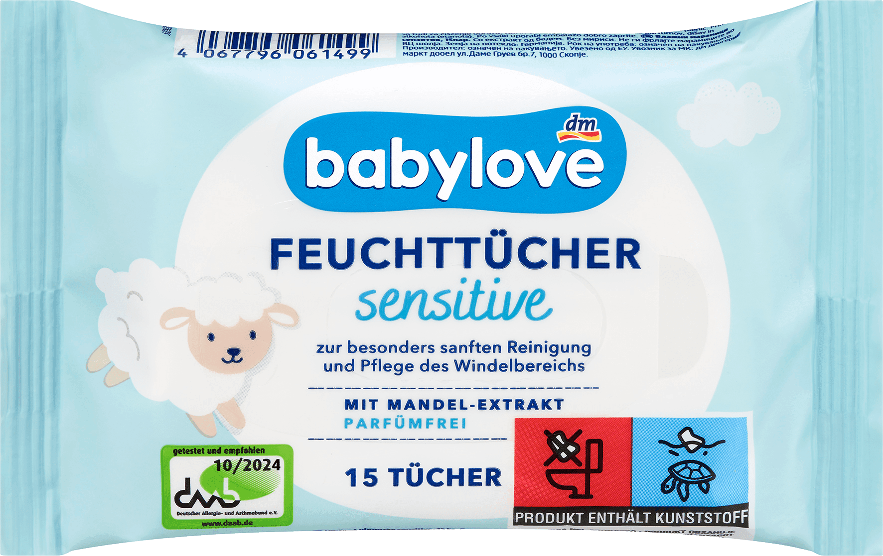 Babylove Billendoekjes Sensitive Reisformaat