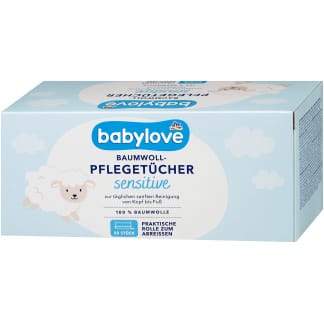 Babylove Billendoekjes Katoen Sensitive 60 Stuks
