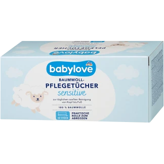 Babylove Billendoekjes Katoen Sensitive 60 Stuks