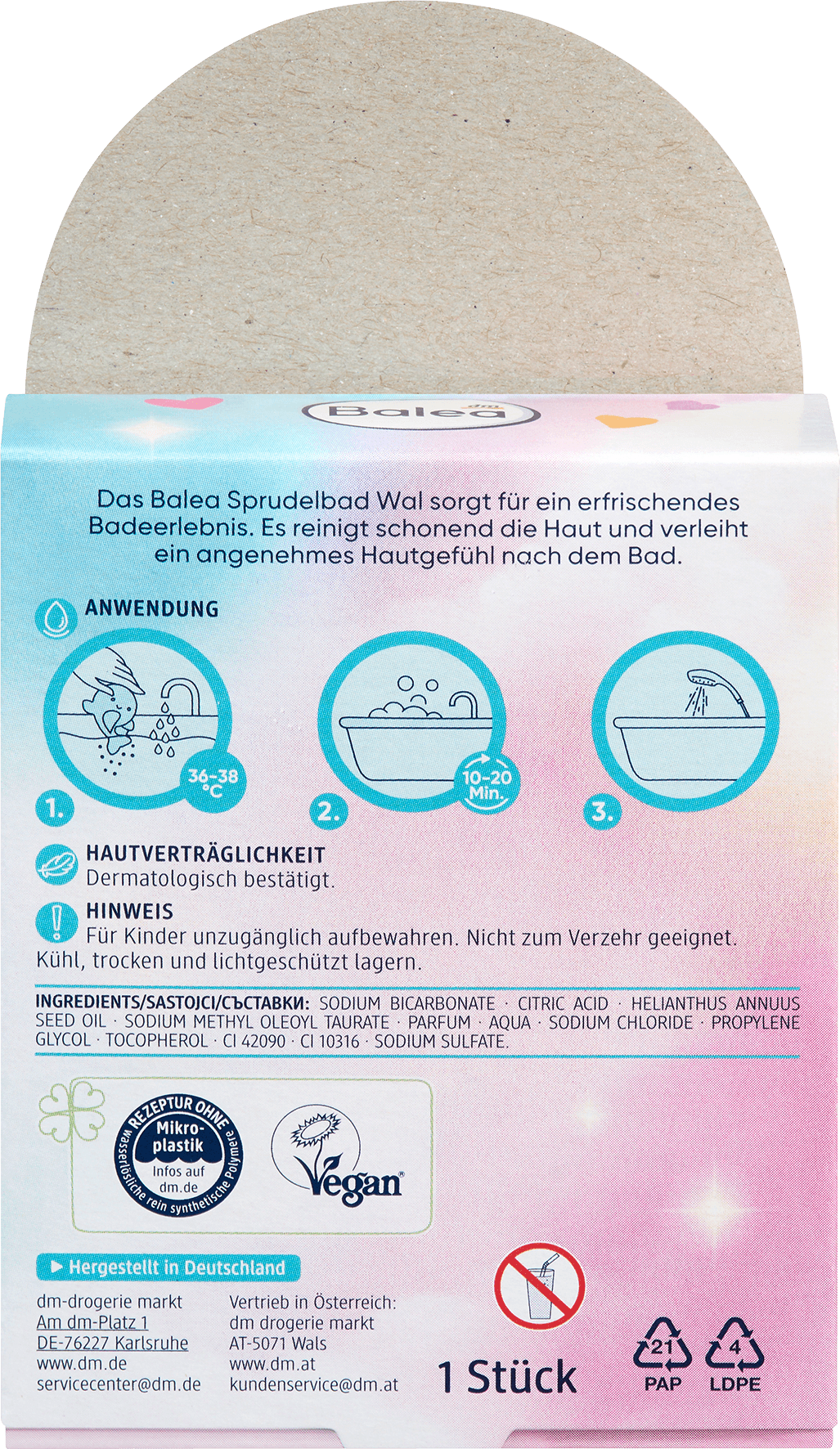 Balea Badbruistablet Wal - Afbeelding 2