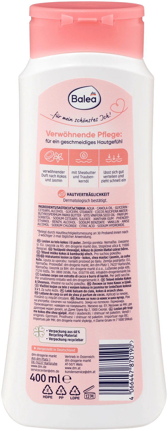 Balea Bodylotion Kokos En Sheanoot - Afbeelding 2