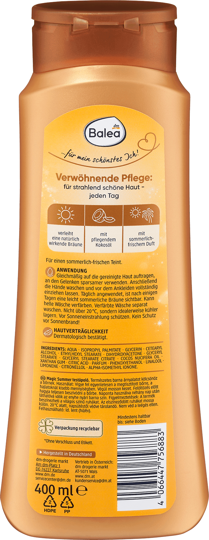 Balea Bodylotion Magic Summer - Afbeelding 2