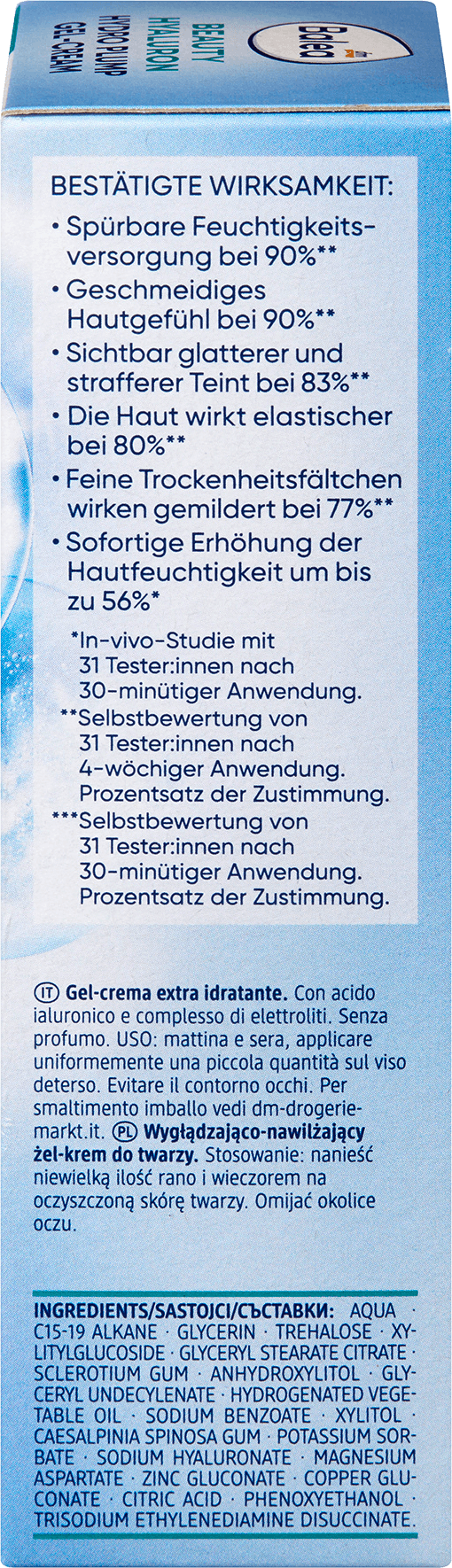 Balea Gezichtscrème Gel Beauty Hyaluron Hydro Plump - Afbeelding 5