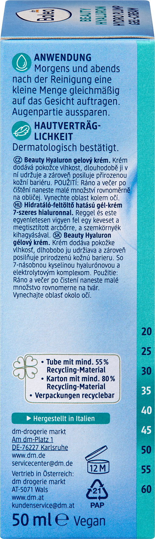 Balea Gezichtscrème Gel Beauty Hyaluron Hydro Plump - Afbeelding 6