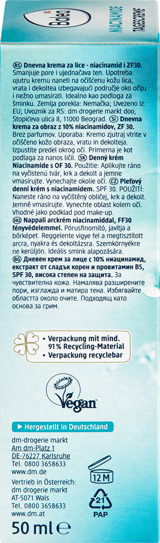 Balea Gezichtscrème Niacinamide SPF 30 - Afbeelding 7