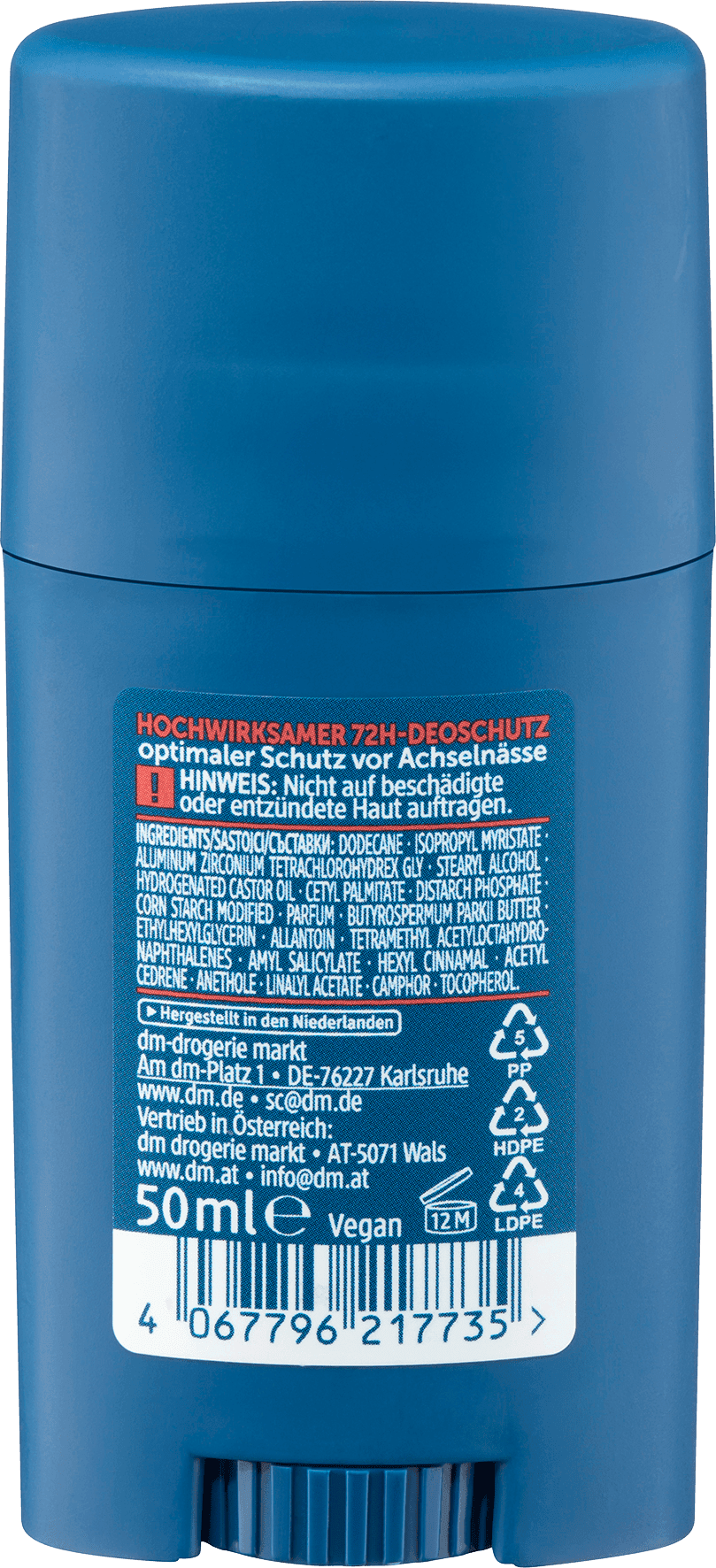 Balea Men Antitranspirant Deostick Extra Dry - Afbeelding 2