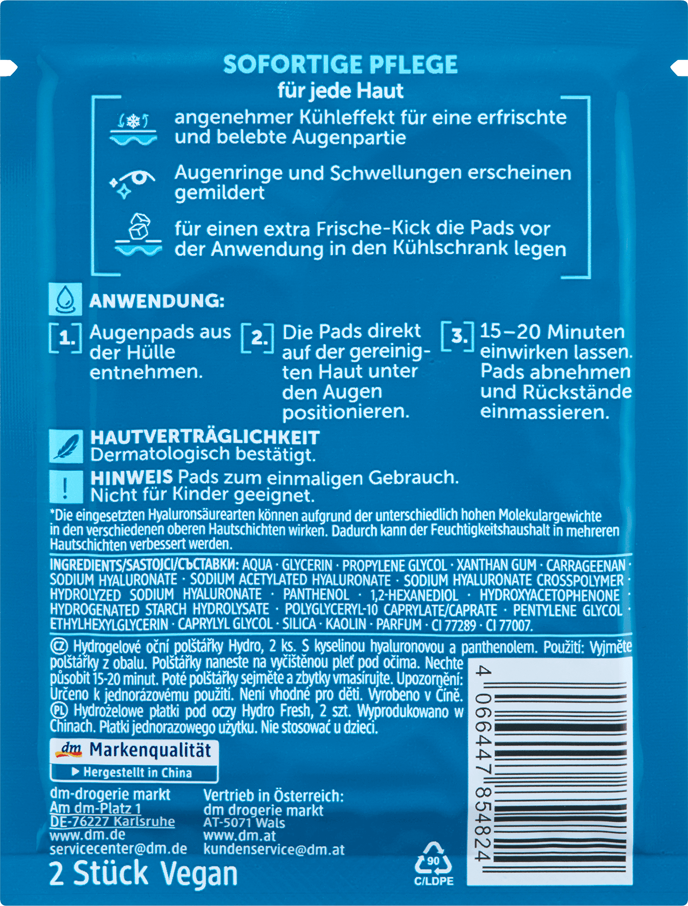 Balea Men Hydrogel Oogpads 1 Paar - Afbeelding 2