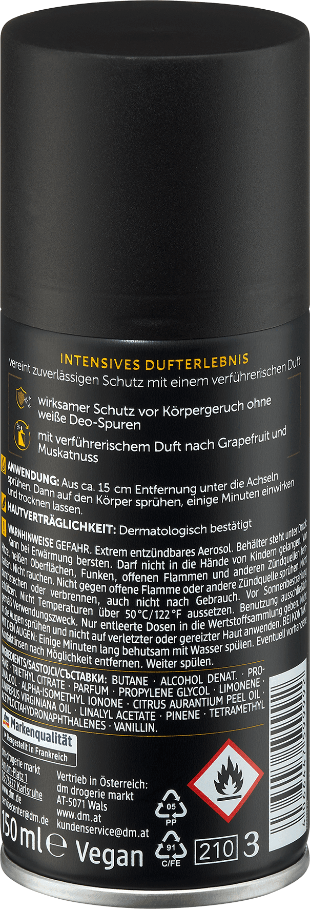 Balea Men Deo Bodyspray Golden Intense - Afbeelding 2