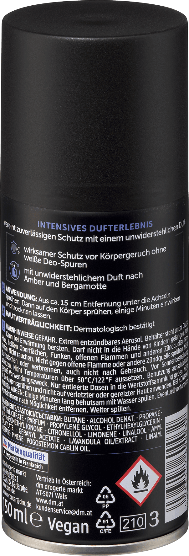 Balea Men Deospray Dark Elegance - Afbeelding 2