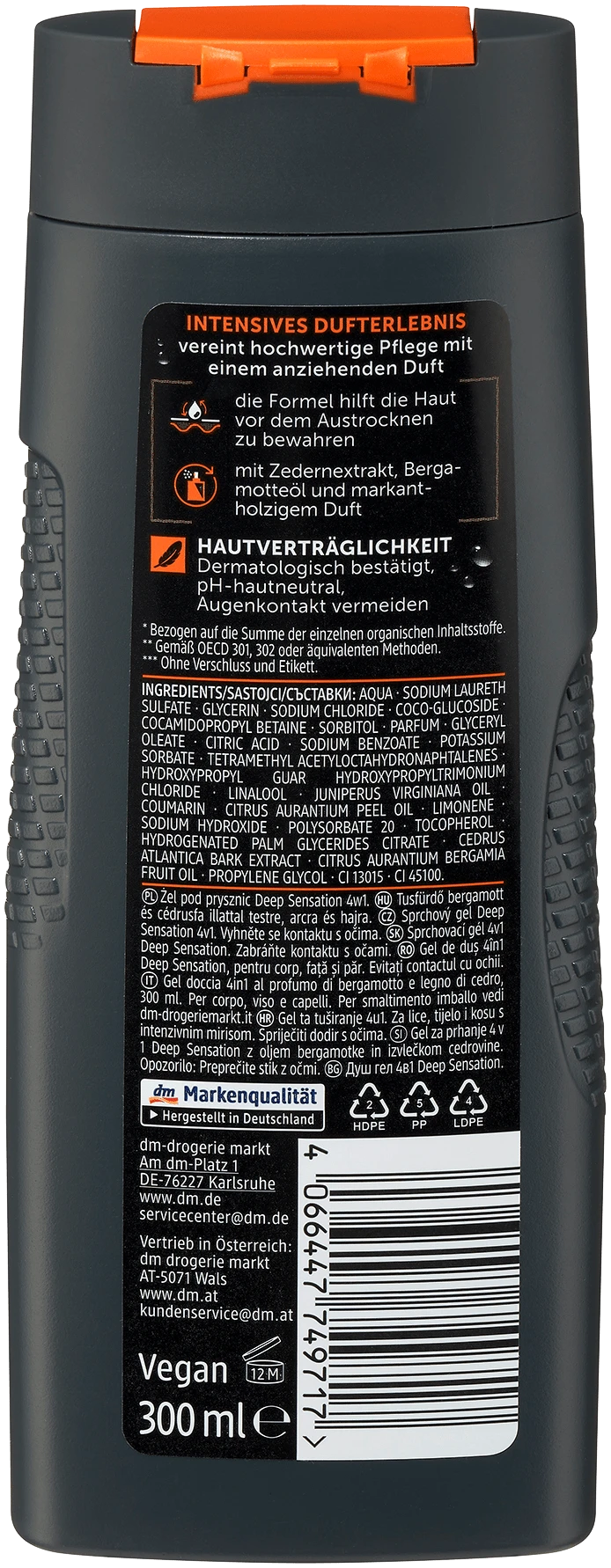 Balea Men Douchegel Deep Sensation 4in1 - Afbeelding 2