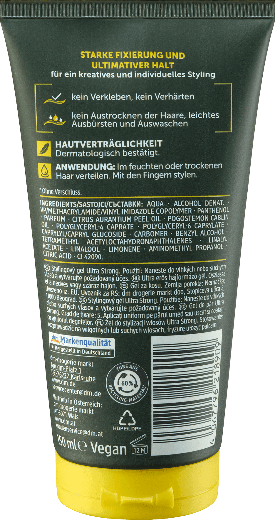 Balea Men Haargel Ultra Strong - Afbeelding 2