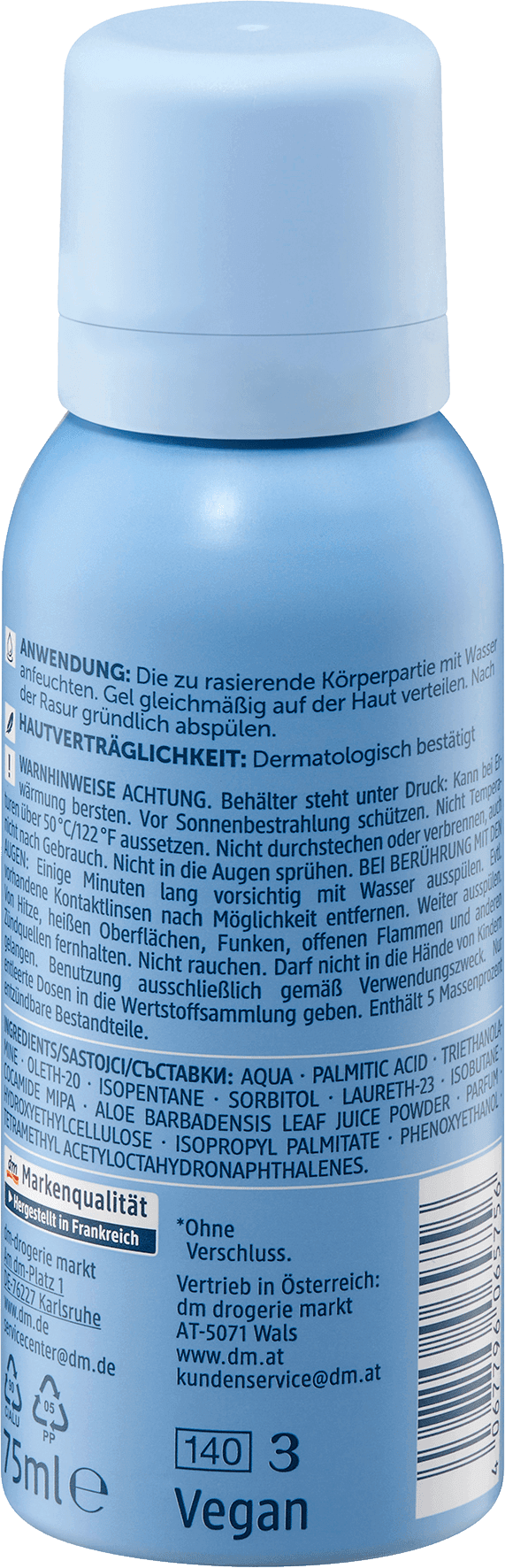 Balea Men Scheergel Sensitive Reisformaat - Afbeelding 2