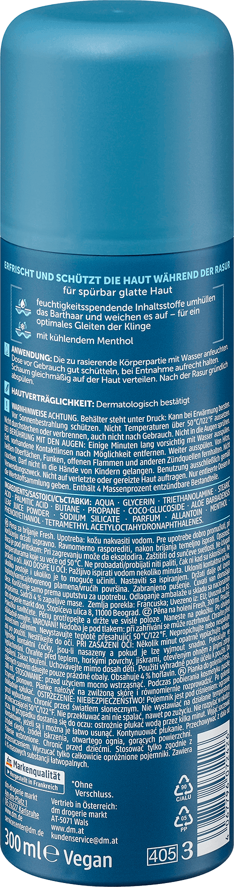 Balea Men Scheerschuim Fresh - Afbeelding 2