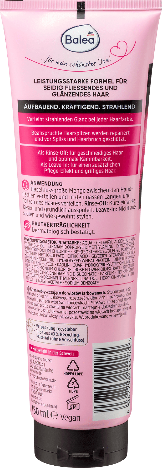 Balea Professional Glansbehandeling Glossy Color Glanscrème - Afbeelding 2