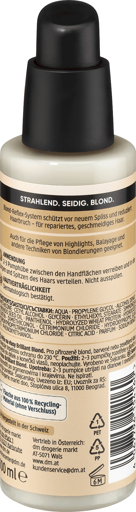 Balea Professional Leave-In Serum Brilliant Blond Haar Sealer - Afbeelding 2