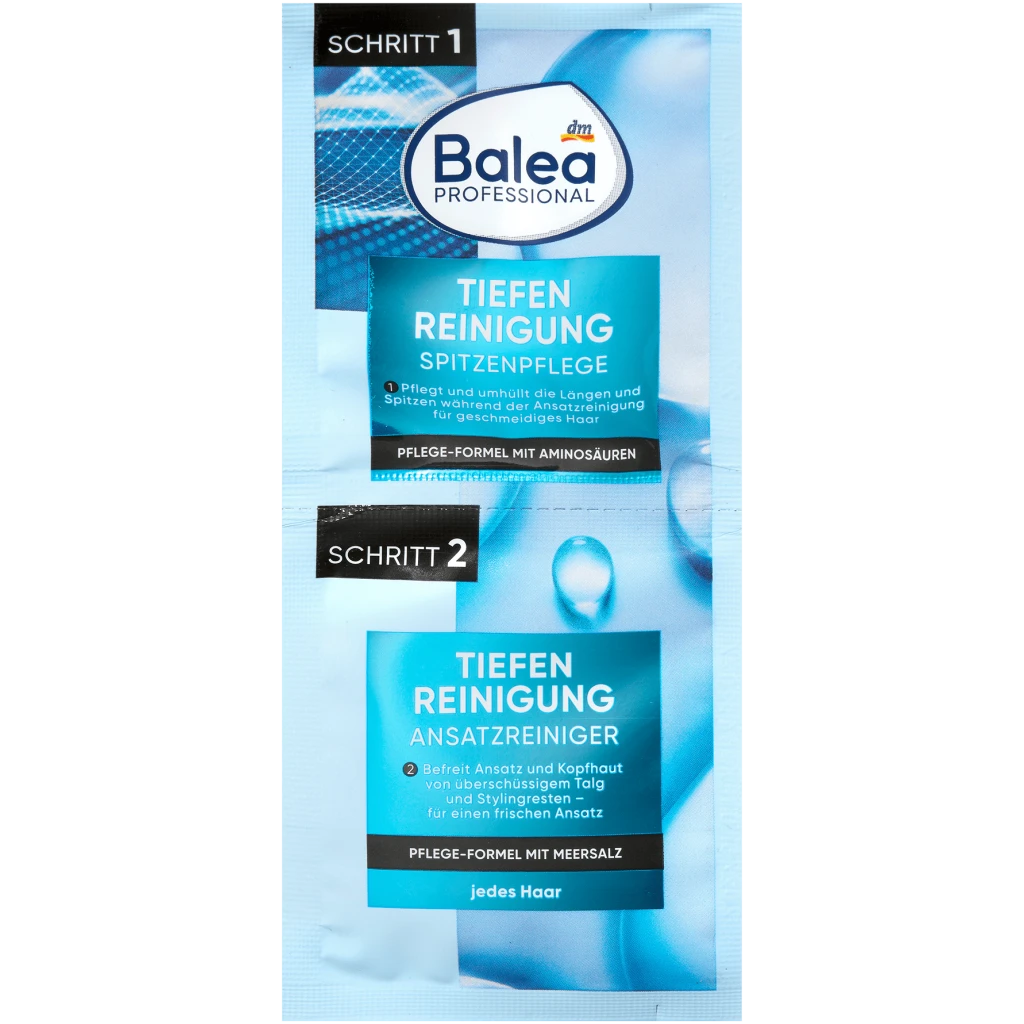 Balea Professional Dieptereiniging Haarpuntenverzorging En Aanzetreiniger 2x8 ml