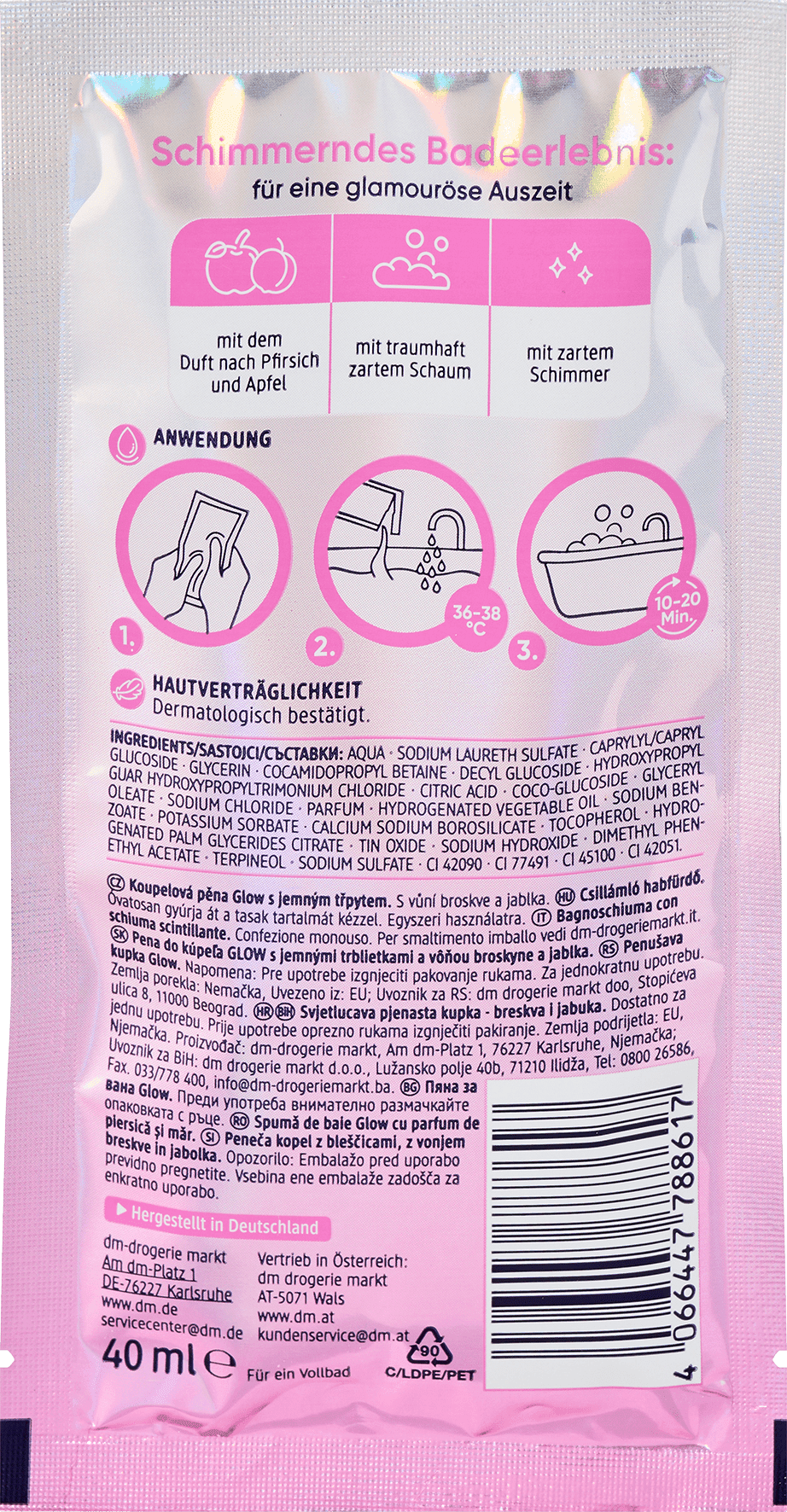 Balea Schaumbad Glow 500 ml - Afbeelding 3