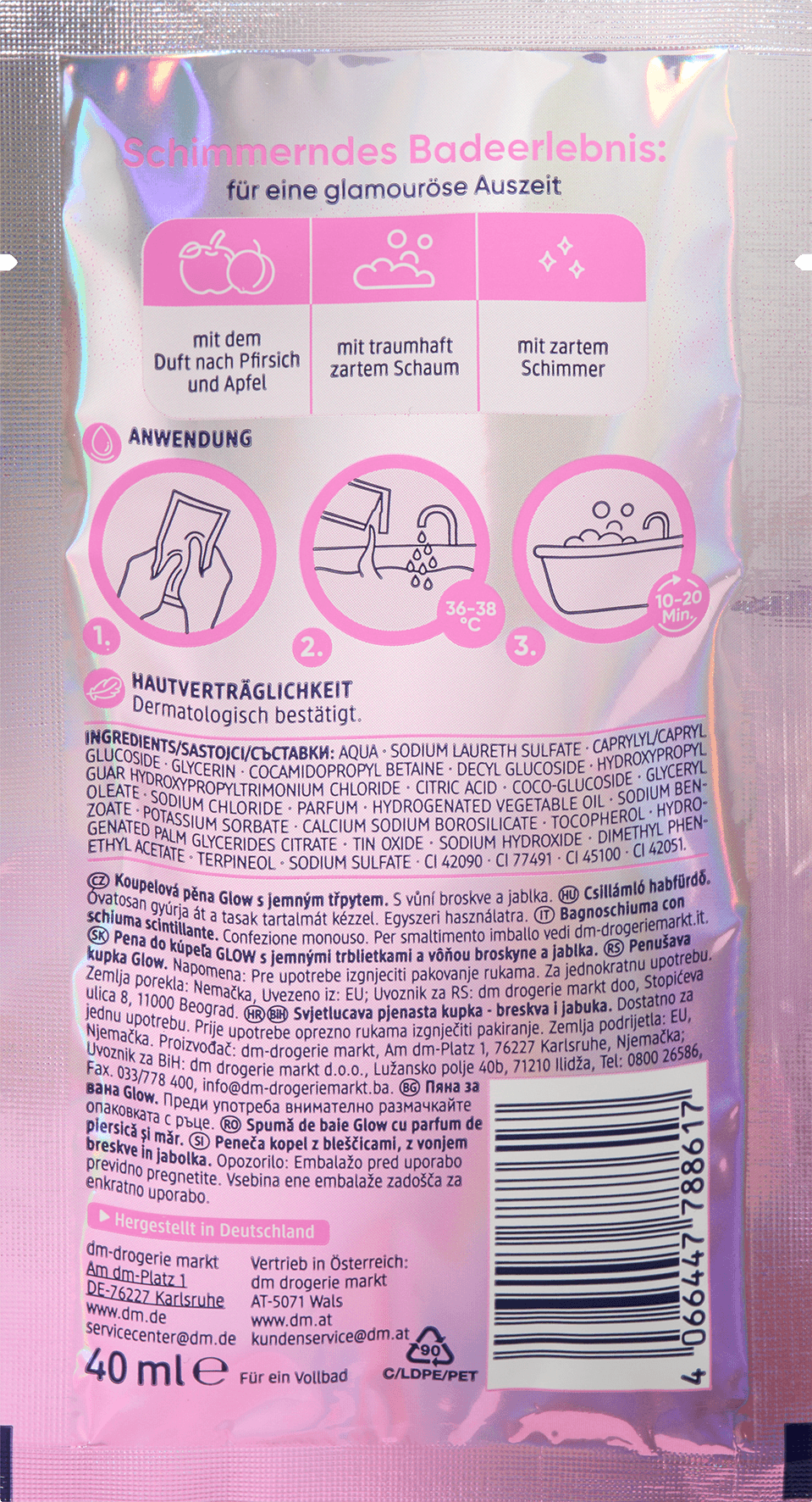 Balea Schaumbad Glow 500 ml - Afbeelding 4