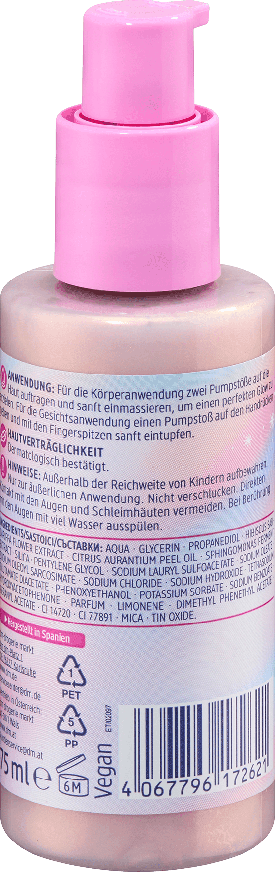 Balea Schimmer Body Fluid Joyful Times Limited Edition - Afbeelding 2