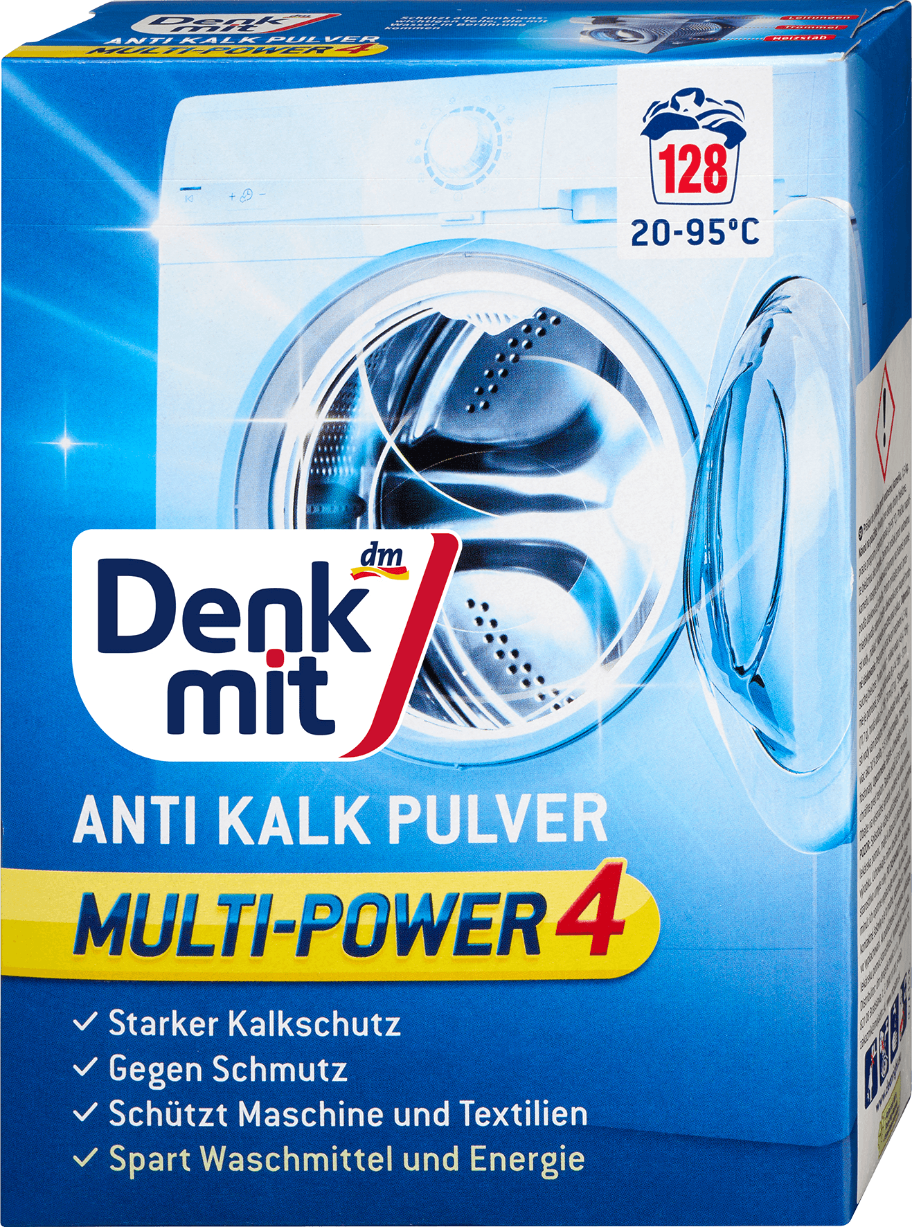 Denkmit Anti-Kalk Poeder Voor Wasmachines 128 Wasbeurten - Afbeelding 2
