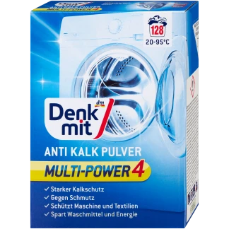 Denkmit Anti-Kalk Poeder Voor Wasmachines 128 Wasbeurten