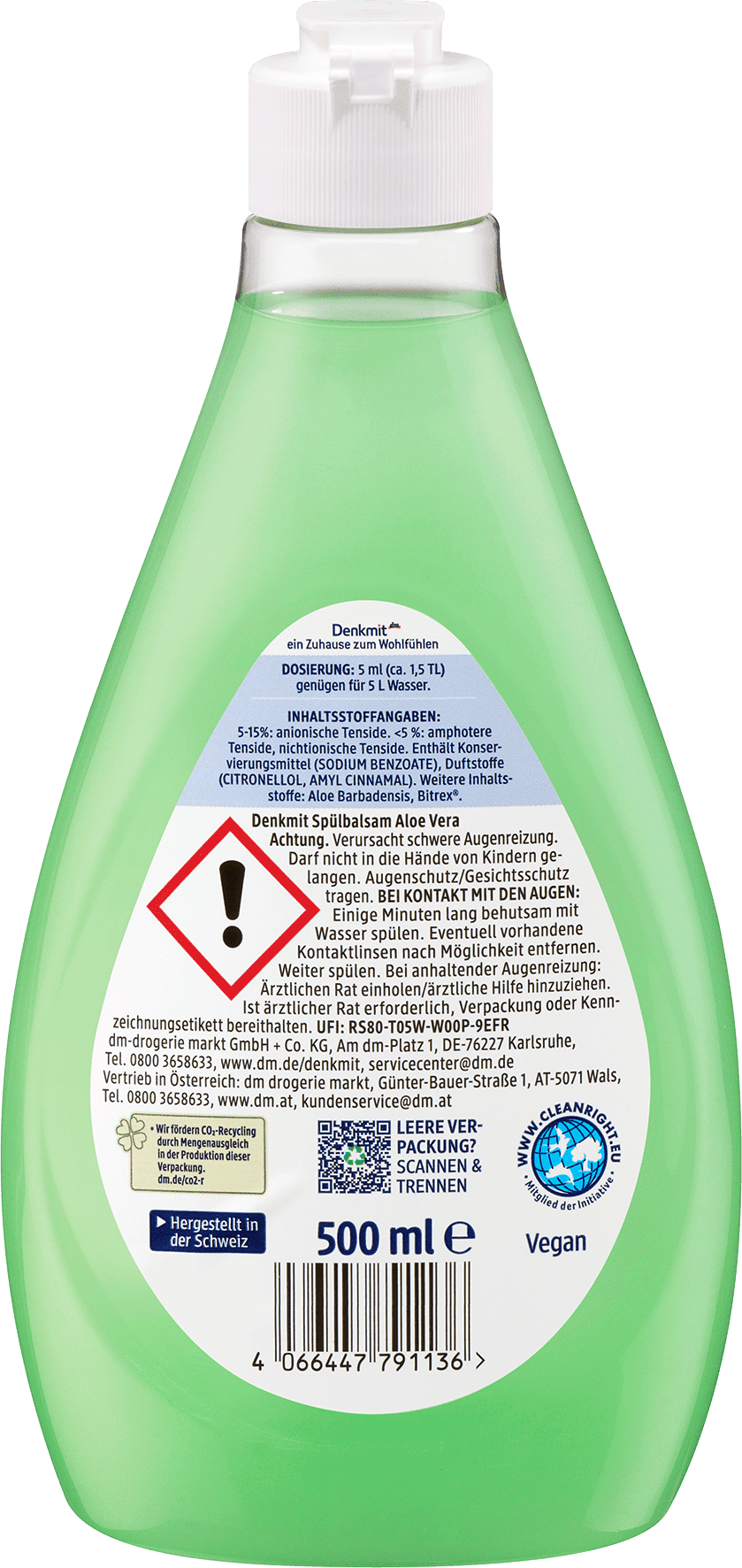 Denkmit Afwasmiddel Balsem Aloe Vera - Afbeelding 2